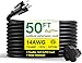 GoGreen Power GG-13850BK - 14/3 50' SJTW Outdoor Extension Cord - Black