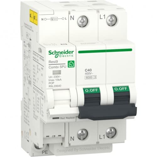 Schneider Electric Resi9 Combi SPU 1PN C 40A marca Cover