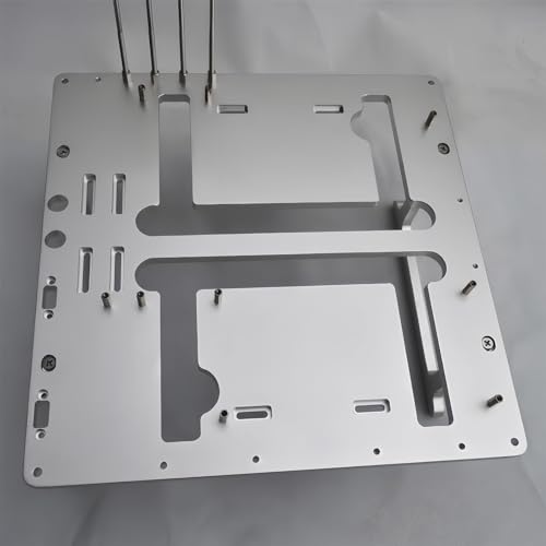Image of Open Air Frame Computer Case PC Test Bench Aluminum Computer Cases Shell, Support Installation of Water Cooling Devices Compatible with ITX /MATX /ATX Motherboards(MATX Motherboard)