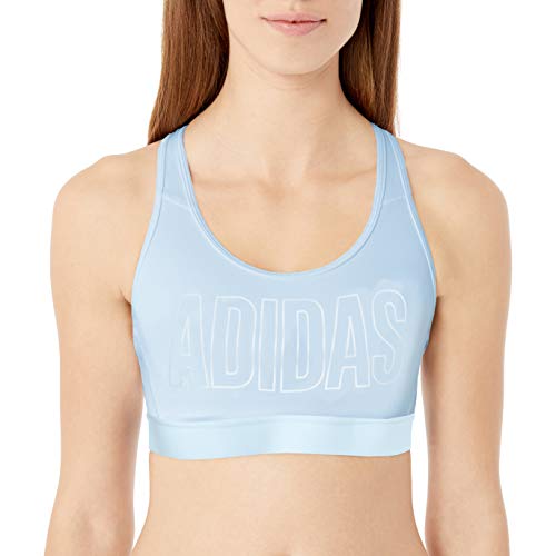 adidas Women's Don't Rest Alphaskin Bra, Blue Sky Tint, S