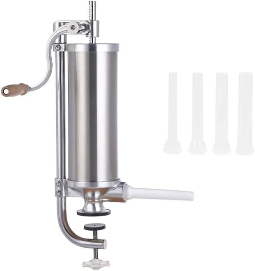 Professional Frankfurter Stuffer Set 4 Tube Measurements Manual Handle Plan Permanent Metal Building