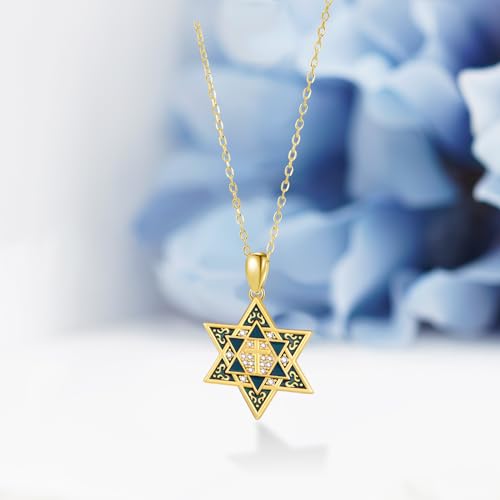 Star of David Necklace 925 Sterling Silver Jewish Star Necklace Jewish Jewelry Gifts for Women Men3