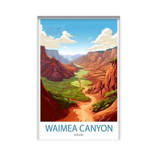 SWDXA Waimea Canyon Kauai Travel Hawaii_3 Canvas Poster Wall Art