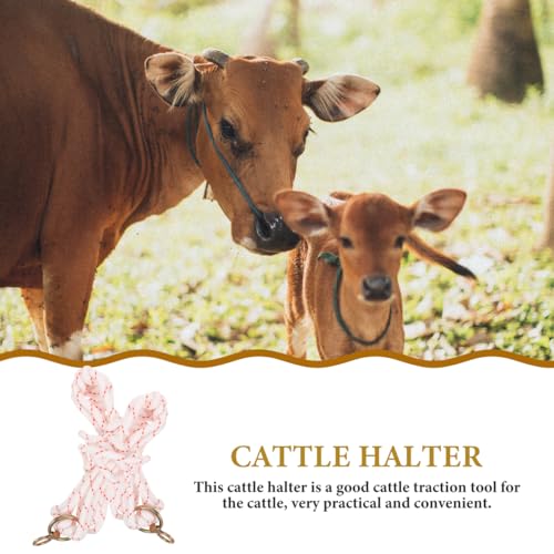 VANZACK Kuhhalter Aus Strapazierfähigem Nylon Tragbares Viehzubehör Zur Komfortablen Anpassung an Rinderkopf Leichtes Und Praktisches Rinderhalfter Für Landwirtschaft Und Viehhaltung
