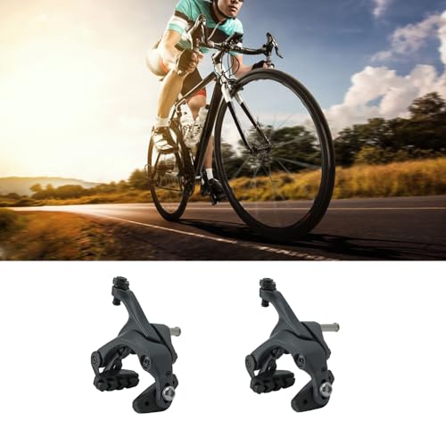 LOOEEL 1 Pair 47-57mm Aluminum C Caliper Brake, Road Bike Brake Calipers for Fixed Gear Bikes Road Bikes Bike Accessories-Black - Thumbnail 7