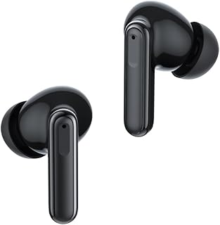 Helm True Wireless 5+ Headphones/Earbuds Upgraded with Advanced Noise Cancelling, True HiFi Sound & Deep Bass, Secure Fit, Sport Sweatproof IPX5, Dual Mics, ANC, ENC & Transparency Modes, BT5.3