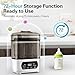 AMZBABYCHEF 4-in-1 Baby Bottle Steamer and Dryer, Electric Steamer with Fast Drying, Universal Fit for All Bottles, LED Touch Screen & Auto Shut-Off Protection