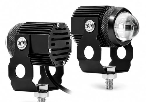 Image of Dual Color LED Fog Lights for Bike & Car Dual Driving Light, Set of 2