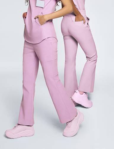 Image of Sedona Flared Scrub Pants for Women - High-Waisted, Slim Flared Fit with 6 Functional Pockets, Stylish Design
