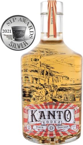 Kanto Vodka mit Popcorn Geschmack I Philippinischer Popcorn Wodka I Perya Popcorn Vodka Spirituose I 20% vol