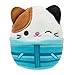 Squishville by Original Squishmallows Ski Chalet - Includes Four 2-Inch Skis, Snowboard, Snowman, Chair, Bed, and Playscene with Ski Slope - Amazon Exclusive