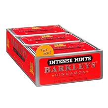 Barkleys Cinnamon Breath Mints -Strong Cool Cinnamon Candy, Breath Freshener, After Dinner Mints In Reusable Classic Travel Tins, Vegan, 6 Pack - 50 Count Each