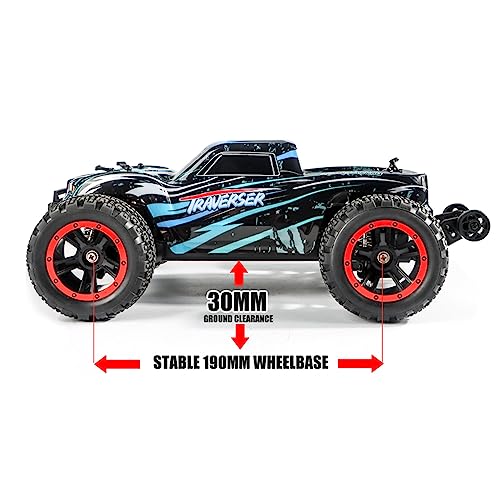 Voiture télécommandée 40 km/h 4WD avec phares LED puissants