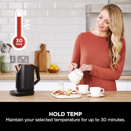 Ninja Perfect Temperature Kettle, 1.7L, LED Display, Easy to Use Kettle with Rapid Boil and Temperature Control & Hold, Black & Copper, KT200UKCP - Image 5