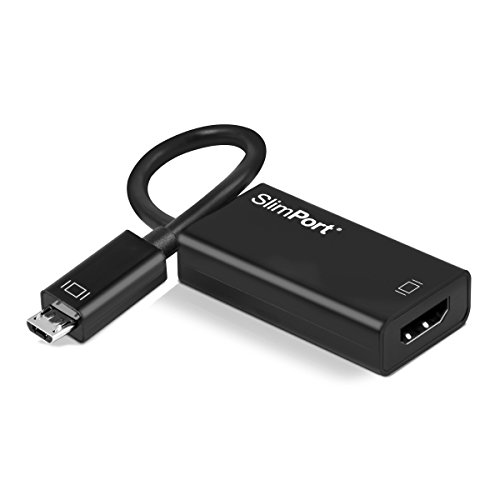 kwmobile SlimPort to HDMI Adapter - Connect Phone or Tablet to TV - Micro USB HDMI Converter Cable Adaptor - Compatible with SlimPort Devices Only
