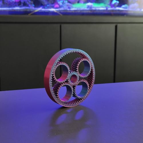 Brinquedo Engrenagem Fidget Planetária Spinner Anti Estresse Relaxante 3D Bicolor