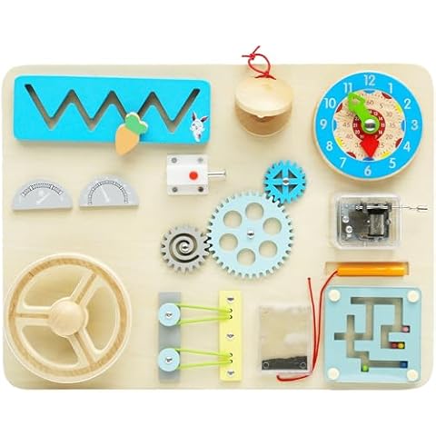Montessori Mama Toddler Busy Board - Multi-Activity Sensory Board, Montessori Toys for Toddlers 1 Years +, Travel-Friendly & Educational - Skill Development, Cognitive Boost & Imaginative Play Cover