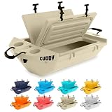 GoSports Outdoors Cuddy Floating Cooler and Dry Storage Vessel - 40QT - Amphibious Hard Shell Design, Tan