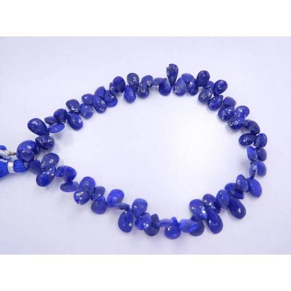 Lapis lazuli perles briolettes poires 7x9mm LKBEADS pierres naturelles pour fabrication bijoux
