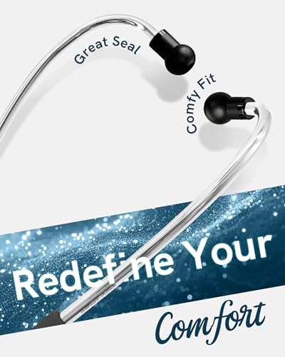 Image of FriCARE Tunable Stethoscope - Dual Head Estetoscopio for Nurses, Doctors | Paramedics, Students, Graphite Tube, Mirror Black Finish Chestpiece