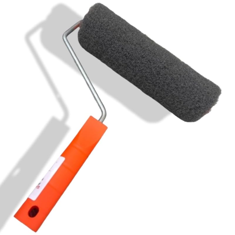 Roll on Plaster Roller for Ready Mixed Plaster Putty Application 25cm 10" Roller & Frame Rolling Plaster Skim applicator