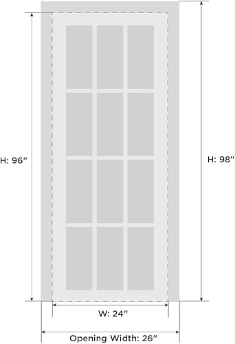 Miniatura 8 de Lucia 1533 seda blanca con vidrio transparente para interiores sólidos, 36 x 80 pulgadas, mango de marco de panel regular, puertas resistentes para