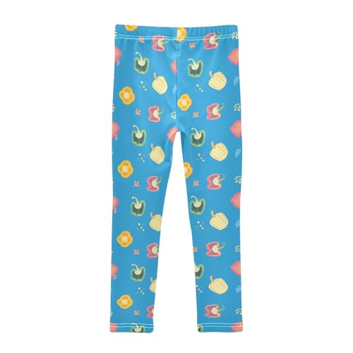Girls Leggings Colorful Pepper Toddler Girls Clothes Leggings for Girls Toddler Girls Leggings 3-4T2