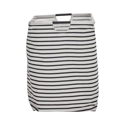 House Doctor Sac Ă Linge Ă Rayures HDstripes Noir/Blanc