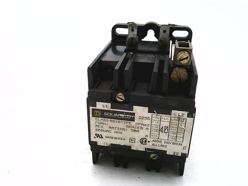 Square D 8910DPA42V02 Contacto de Propósito Definitivo, 600V, 40A, 2 Polos, Abierto miniatura 2