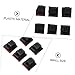 Vaguelly 15pcs Adhesive Cable Holder Office Cable Management Clips Audio Headphone Organizing Tool for Desktop