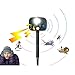 Produktbild CLCYL Solar Cat Repellent Animal Scarer Ultraschallkatze mit wasserdichter IP65, HyperResonanzfrequenz, Bodenpfahl für Hof/Rasen/Garten/Farm, USB/Batteriebetrieb