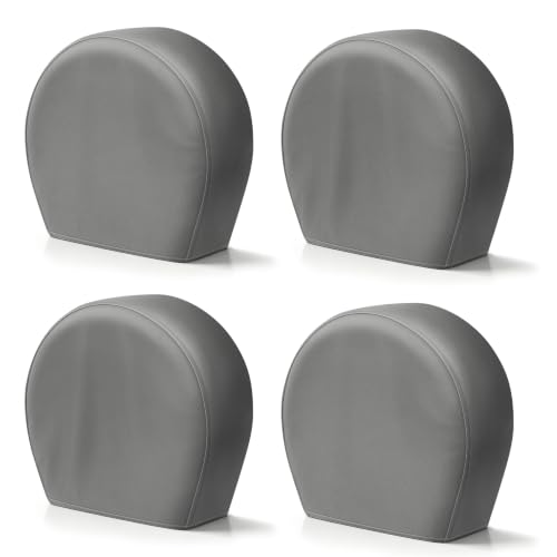 Explore Land Tire Covers 4 Pack Fit Tire Diameters 23-25.75 inch, Charcoal