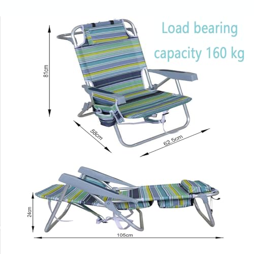 Chaise de pêche réglable et pliable pour vos week-ends de détente au bord de l'eau en famille