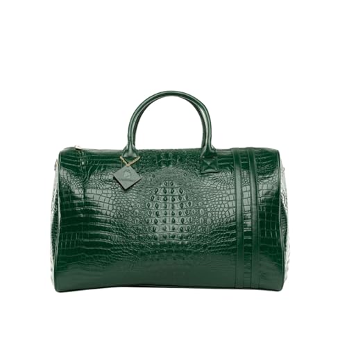 Tote&Carry Apollo 2 Vegan Leather Duffle Bag, TSA-Approved Carry-On for Men & Women, Gold Hardware Weekender for Travel, Gym, or Overnight Use