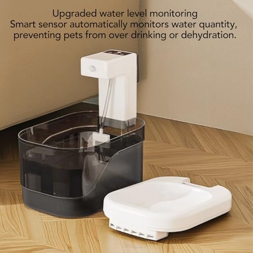 Fuente automática de agua para mascotas 2L blanco plástico miniatura 4