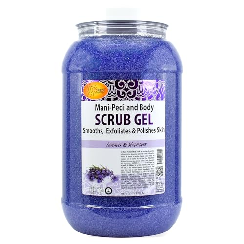 SPA REDI Exfoliating Body & Skincare Treatment – Multi-Purpose Professional & At-Home Skin Refinement | Exfoliate. Hydrate. Transform for Holistic Transformation | Lavender & Wildflower 128 Oz