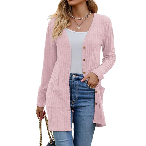Image of Witsmile Womens 2026 Spring Fashion Cardigan Lightweight Soft Knit Long Top