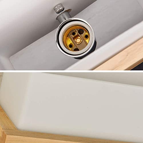 Aplique de pared minimalista WQHPLMD en madera y acrílico para iluminar tu dormitorio 7