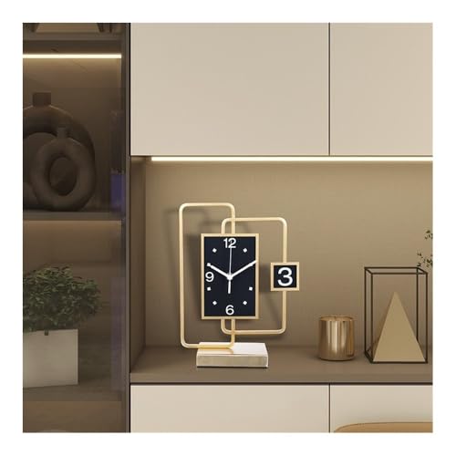 Reloj de mesa decorativo con acabado sofisticado para estancias de diseño y despachos 4