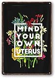 yelacecca pro choice definition feminist women's rights my body choice - poster decorativo da parete per cucina, bar, pub, targa in metallo, stile vintage, 20,3 x 30,5 cm