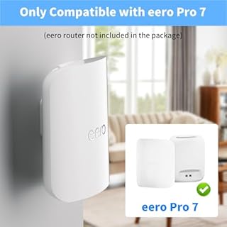 eero Pro 7 Wall Mount, Router Bracket Holder Only Compatible with eero Pro 7 Tri-Band Mesh Wi-Fi 7 Extender, No Messy Wires (3 Pack)