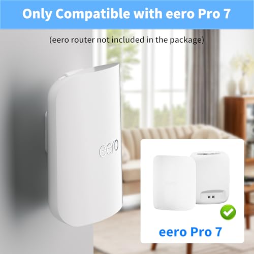 Image of eero Pro 7 Wall Mount, Router Bracket Holder Only Compatible with eero Pro 7 Tri-Band Mesh Wi-Fi 7 Extender, No Messy Wires (2 Pack)