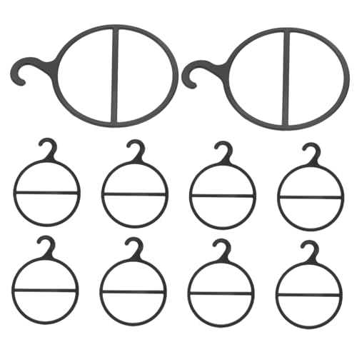 FUNOMOCYA 10pezzi Organizer Per Sciarpe Per Armadio in Plastica Resistente Grucce Da Espositore Per Sciarpe e Cravatte Per Appartamenti e Dormitori