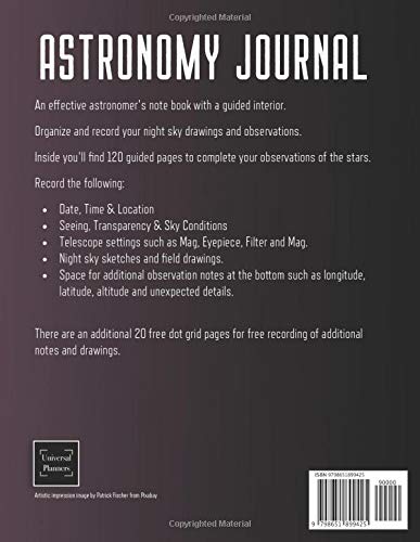 Astronomy Journal: Night Sky Observation Log Book | Lunar Vista Edition (Astronomer's Journal) - Image 2