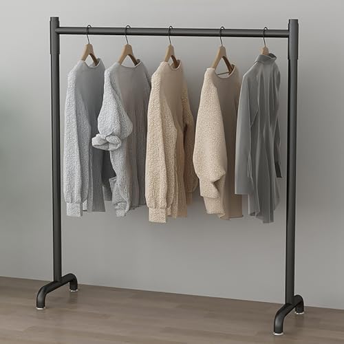 Perchero de pie con ruedas soporte de metal