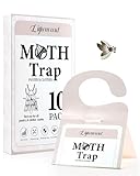 Pantry Moth Traps - Extra Strength Hanging Clothes Clothing Moth Traps with Pheromone for House Pantry Indoor Closets - 10 Pack