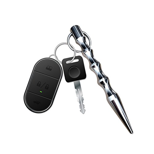 Chaveiro Kubaton de autodefesa Vankcp de aço inoxidável 14 cm, Kubotan anti lobo de defesa para disj