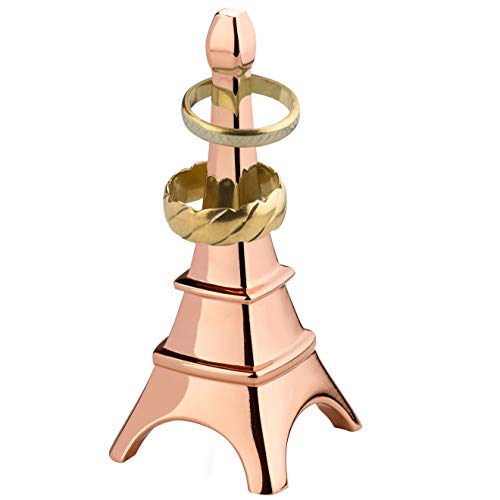 Umbra Muse Ring Holder – Eiffel Tower Design - Made of Durable Cast-Metal – Beautiful Copper-Plated Finish – Jewelry Organizer to Hold and Display Rings & Earrings – Great Gift Idea - 3”x1.5”x1.5”