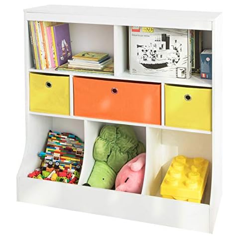 SoBuy KMB26-W Children Storage Unit with Drawers Cover