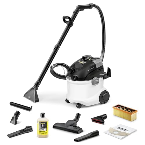 Kärcher Limpiador de alfombras SE 6 Signature Line, manguera pulverizadora 2 en 1, depósito de agua limpia y agua sucia: 4 l, boquilla para lavar tapicería, para suelos, sillones y textiles